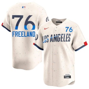Cream Men L.A. Dodgers #76 2026-27 Alex Freeland Jersey 324949-378