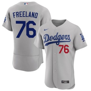 Gray #76 Mens Alex Freeland Limited The Dodgers Jersey 750540-830