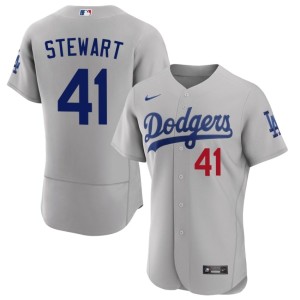 Gray Brock Stewart Los Angeles #41 MLB Men's Jerseys 338012-169