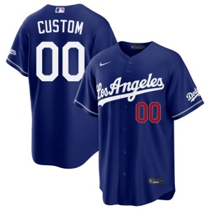 Royal #00 Official Men's L.A. Custom Jerseys 861786-528