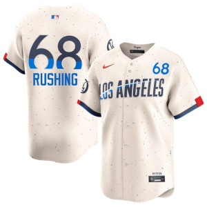 Cream Men The Boys in Blue Game Dalton Rushing #68 Jersey 168593-400