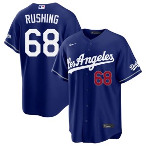 Royal #68 Men's Player The Dodgers Dalton Rushing Jersey 161488-369