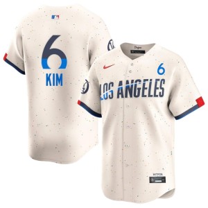 Cream Mens 2026-27 Hyeseong Kim Los Angeles #6 Jerseys 953190-663