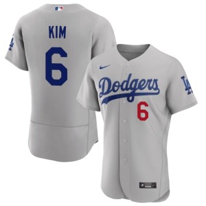 Gray Hyeseong Kim #6 Los Angeles Official Mens Jersey 845562-683