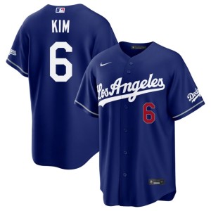 Royal 2026-27 #6 Los Angeles Dodgers Mens Hyeseong Kim Jersey 862303-755