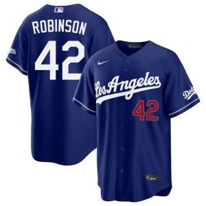 Royal #42 Replica LAD Jackie Robinson Men's Jersey 693039-511