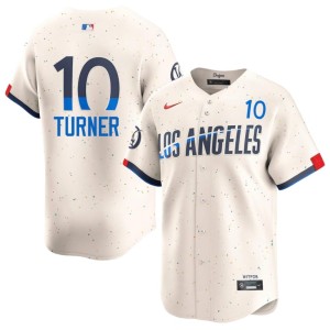 Cream Men's #10 The Blue Crew New Justin Turner Jersey 776142-531