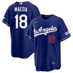 Royal Men's Embroidery Kenta Maeda The Dodgers #18 Jersey 877767-191