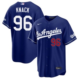 Royal #96 Men The Boys in Blue Authentic Landon Knack Jersey 852828-309