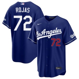 Royal Los Doyers #72 Men Miguel Rojas Embroidery Jerseys 234965-872