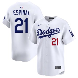White Santiago Espinal #21 Mens Stitched The Blue Crew Jersey 218431-450