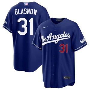 Royal Men's #31 Dodgers Embroidery Tyler Glasnow Jersey 535164-388
