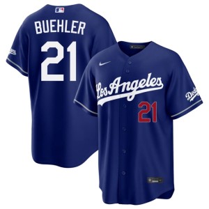 Royal New Men Los Angeles #21 Walker Buehler Jersey 314142-882