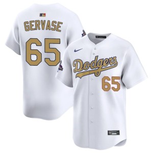White Paul Gervase The Blue Crew #65 Mens Official 2026 Gold Collection Jersey 600234-801