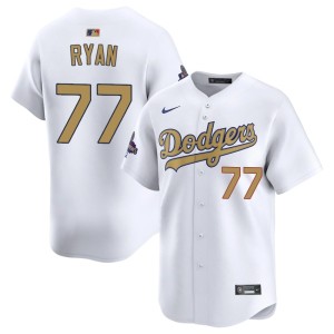 White 2026 Gold Collection #77 River Ryan LAD Popular Mens Jerseys 631483-639
