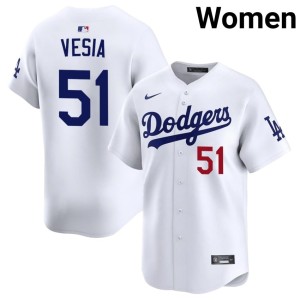 White Los Angeles Alex Vesia Stitched #51 Women's Jerseys 788450-348