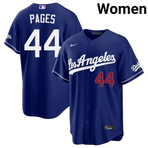 Royal #44 Andy Pages LAD Women's Authentic Jerseys 393296-791