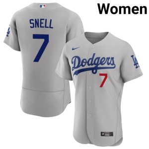 Gray Popular #7 Blake Snell Women's Los Angeles Dodgers Jersey 418477-963