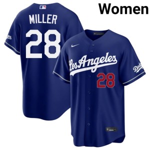 Royal Bobby Miller Womens Los Angeles Dodgers #28 Limited Jersey 737334-358