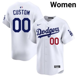 White Game Dodgers Custom Women's #00 Jerseys 667346-977
