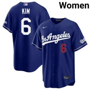 Royal Women Embroidery Hyeseong Kim #6 LA Jerseys 237247-185