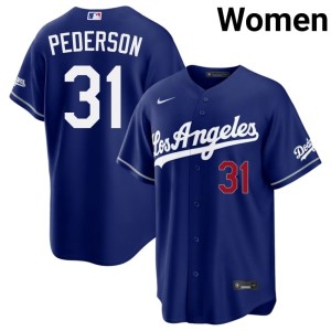Royal Joc Pederson Women #31 Official L.A. Dodgers Jersey 185841-165