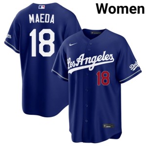 Royal #18 Women's Kenta Maeda 2026 LAD Jerseys 420868-115