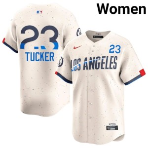 Cream Kyle Tucker Limited Women's #23 L.A. Jerseys 960028-897