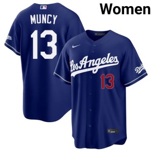 Royal #13 Max Muncy Women The Boys in Blue Limited Jerseys 853452-388