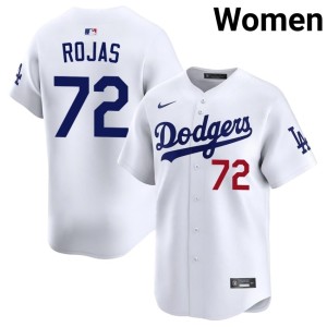 White #72 Miguel Rojas Los Angeles Authentic Women's Jersey 704521-151