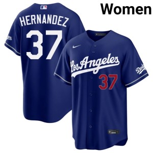 Royal #37 Los Doyers Limited Women's Teoscar Hernandez Jersey 190414-491