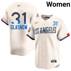 Cream #31 LAD Tyler Glasnow Women Official Jersey 749407-464