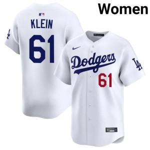 White Los Angeles Dodgers Will Klein #61 Player Women Jerseys 778012-101