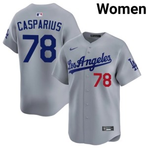Grey Ben Casparius Womens Authentic LA #78 Jerseys 165037-177