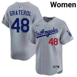 Grey Los Doyers 2026-27 #48 Women's Brusdar Graterol Jersey 730452-705