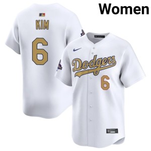 White Women 2026 Gold Collection Hyeseong Kim L.A. #6 Limited Jersey 300384-993