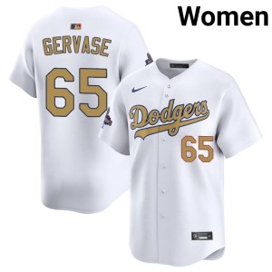 White #65 Paul Gervase Game Women L.A. 2026 Gold Collection Jersey 945142-486