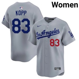 Grey 2026-27 Womens #83 Ronan Kopp L.A. Jersey 172347-272