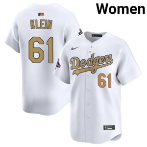 White Women's Official Los Angeles 2026 Gold Collection #61 Will Klein Jersey 910642-570