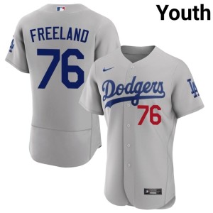 Gray #76 Embroidery Alex Freeland LAD Youth Jerseys 641402-492