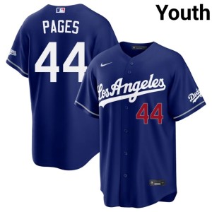 Royal Andy Pages MLB LA Dodgers #44 Youth Jersey 595578-860
