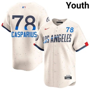 Cream Youth #78 Ben Casparius Official The Blue Crew Jersey 549614-187
