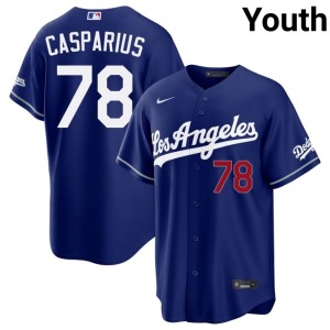 Royal Stitched The Boys in Blue Youth Ben Casparius #78 Jerseys 284342-855