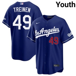 Royal Stitched LAD Blake Treinen Youth #49 Jersey 315078-431