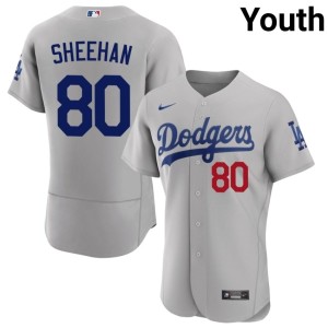 Gray #80 Los Doyers Embroidery Emmet Sheehan Youth Jersey 421162-502