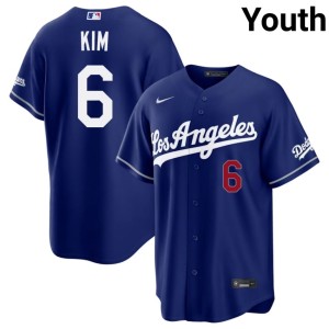 Royal Hyeseong Kim #6 The Dodgers Youth Authentic Jerseys 928464-440