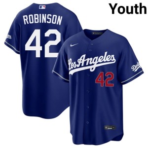 Royal Jackie Robinson #42 Youth LA Player Jersey 826425-389