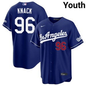 Royal Landon Knack The Dodgers Stitched #96 Youth Jerseys 893306-925
