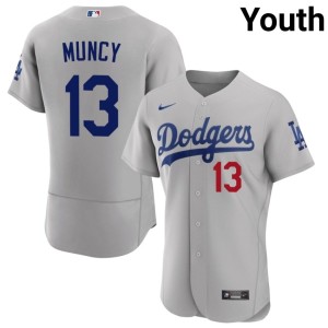 Gray Youth 2026-27 The Dodgers Max Muncy #13 Jersey 856777-255