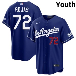 Royal Miguel Rojas Official Youth #72 LA Dodgers Jerseys 111919-572
